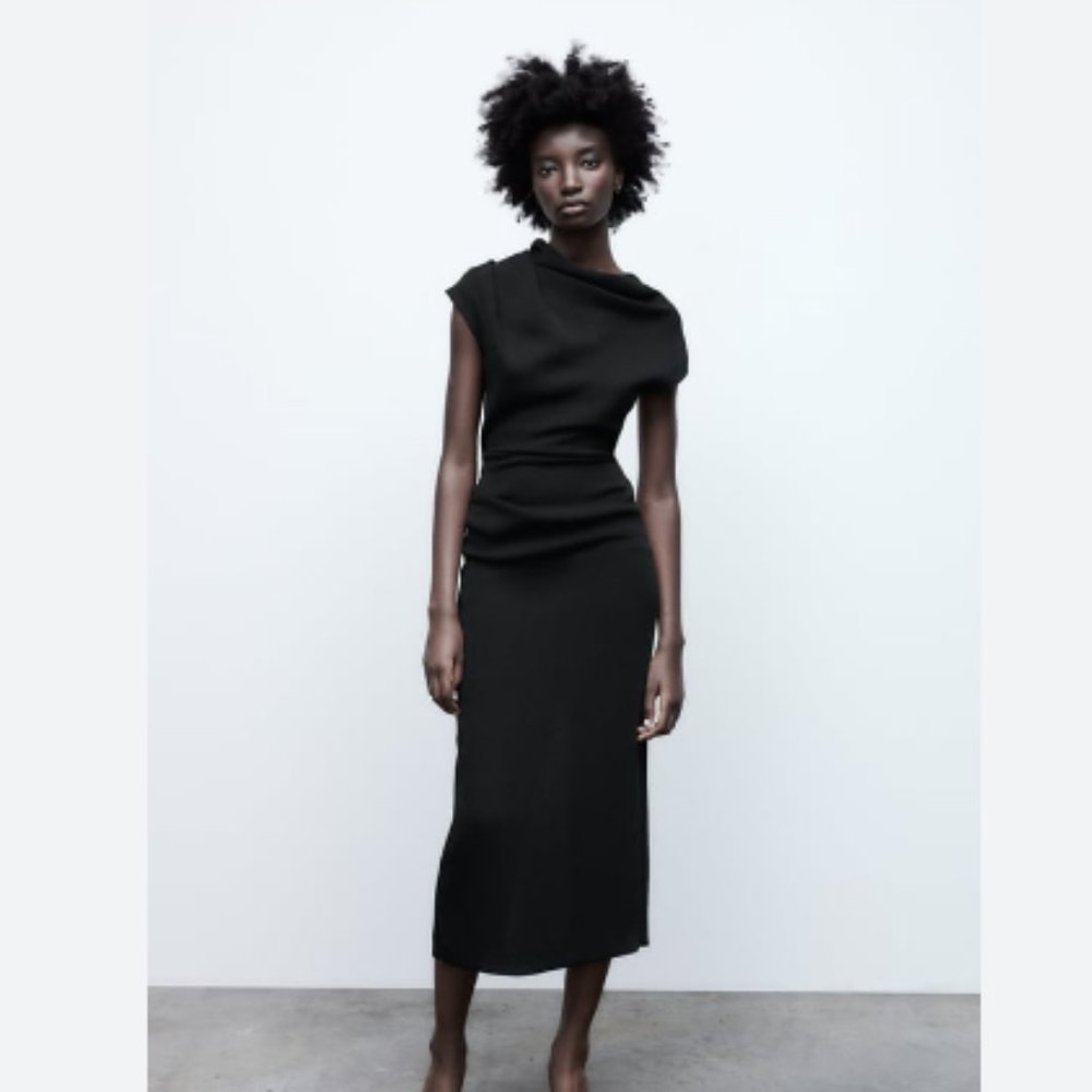 Zara Draped Sheath Dress